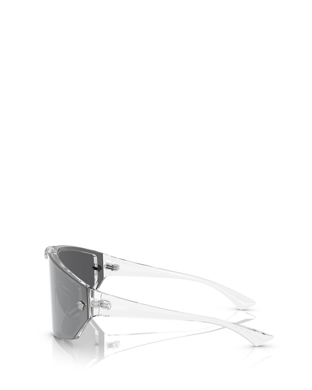 Versace Gray Pilot-Frame Sunglasses for men
