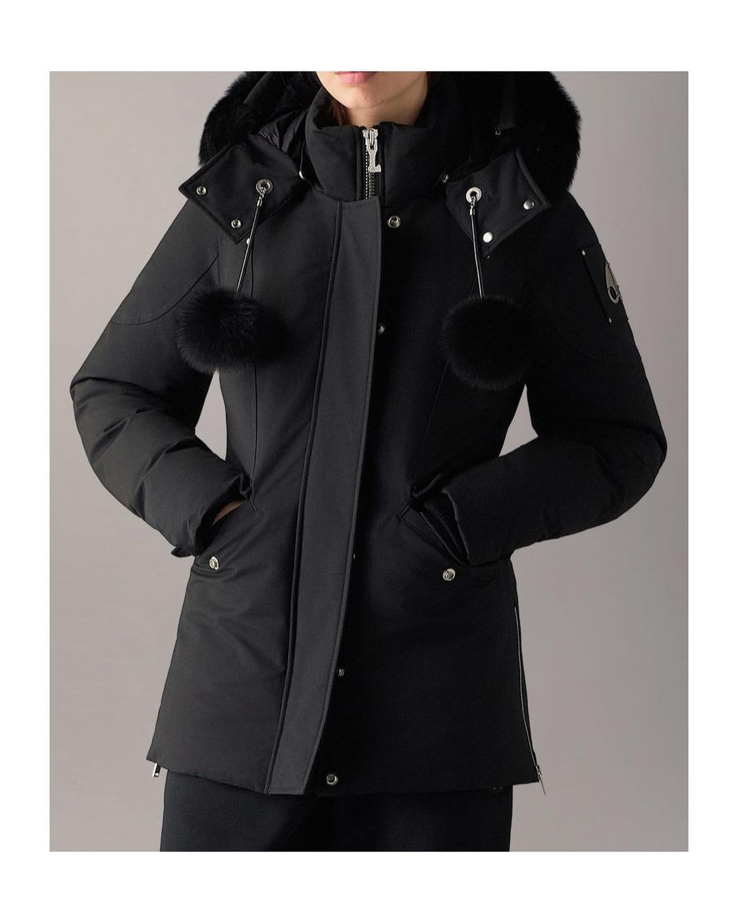 Moose Knuckles Black Original 3Q Down Jacket