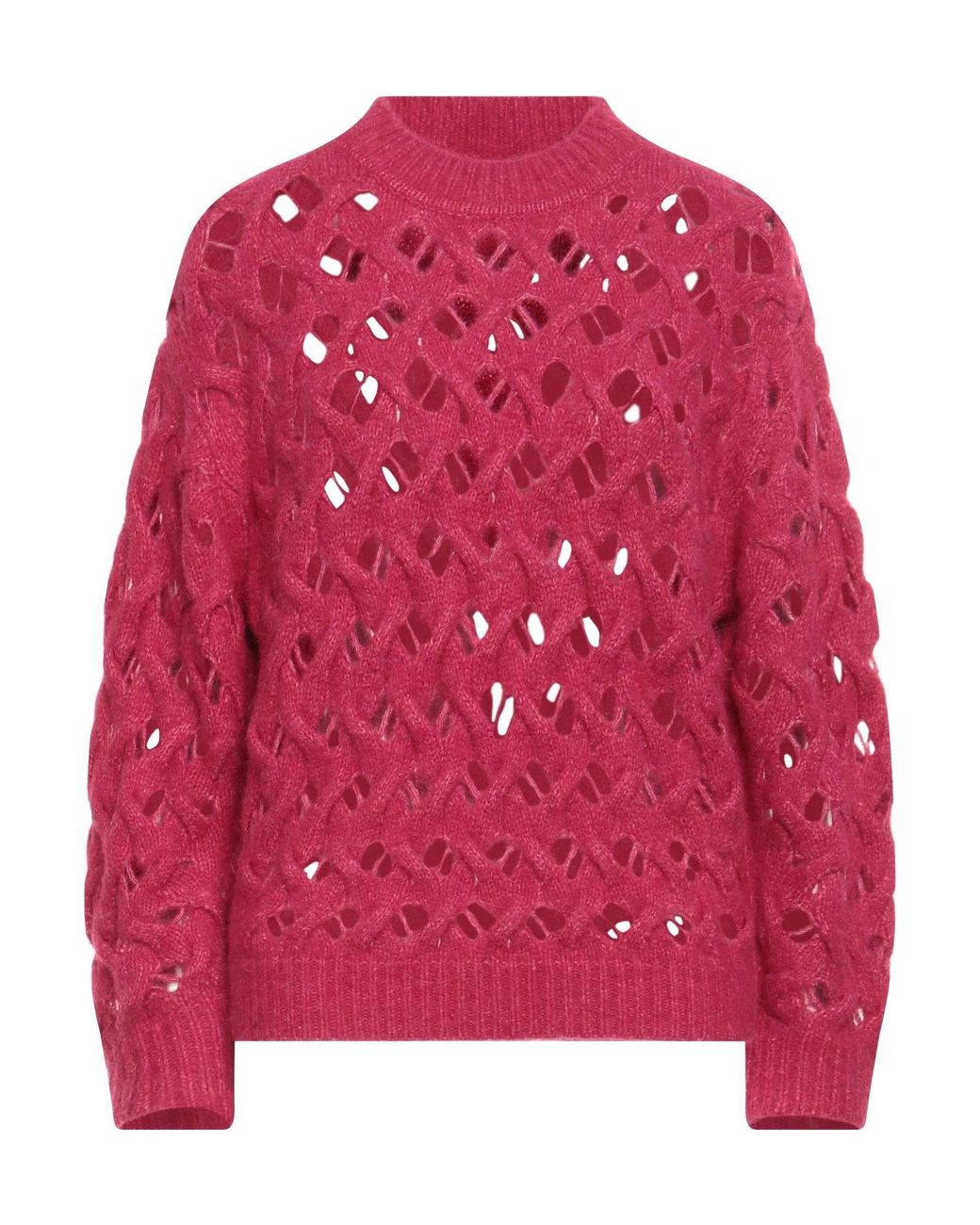 Isabel Marant Red Open-Knit Jumpers