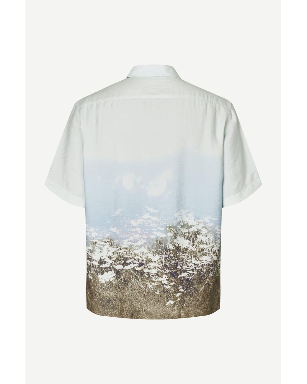 Samsøe & Samsøe Gray Samsøe Samsøe Saayo Printed Shirt for men