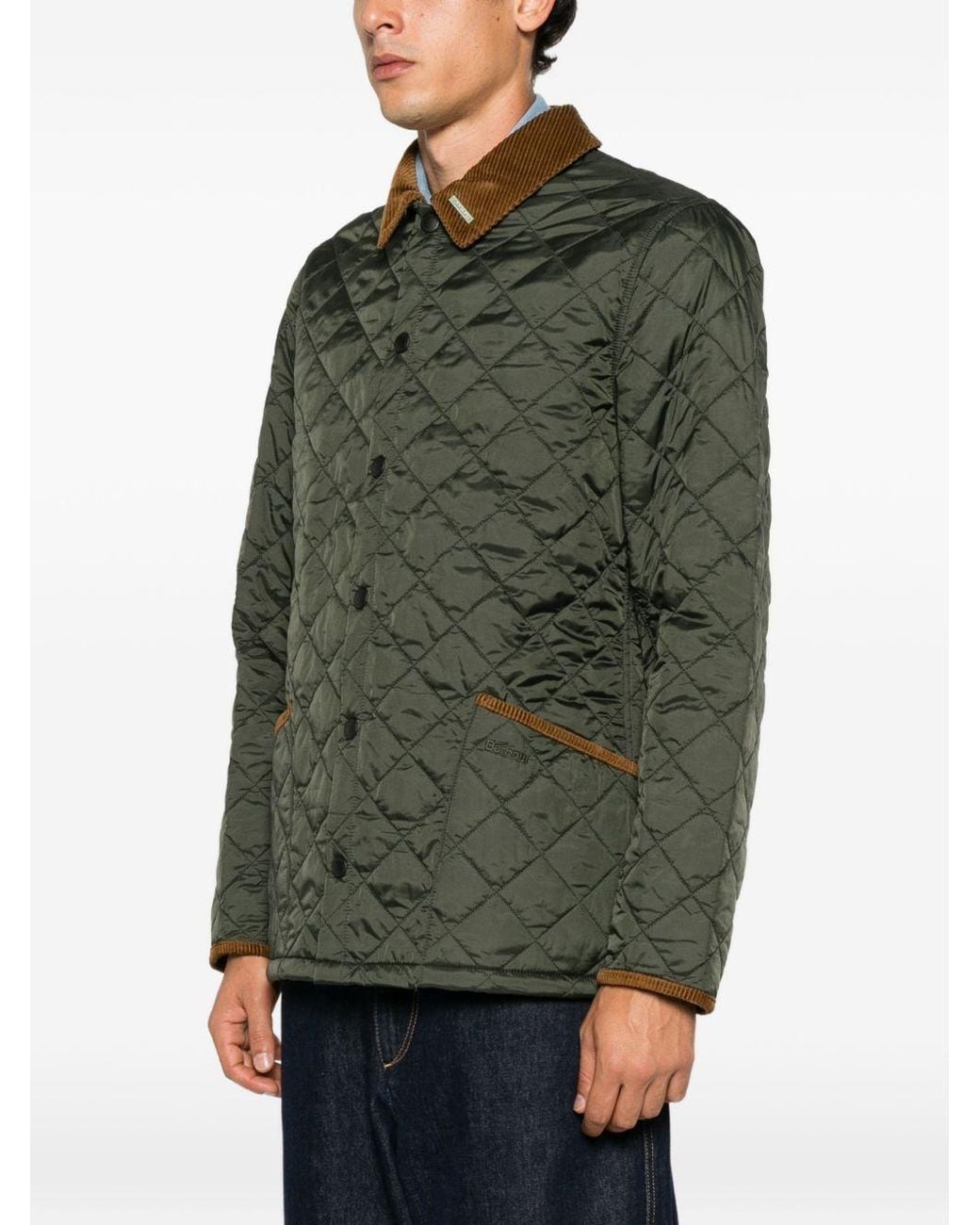 Barbour Green Quilted Jacket for men