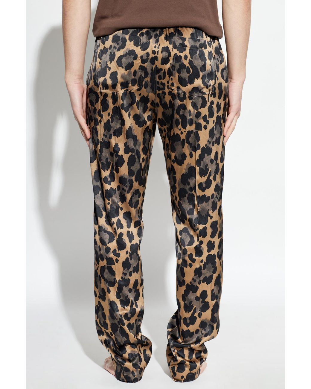 Tom Ford Multicolor Leopard-Print Pajama Bottoms for men