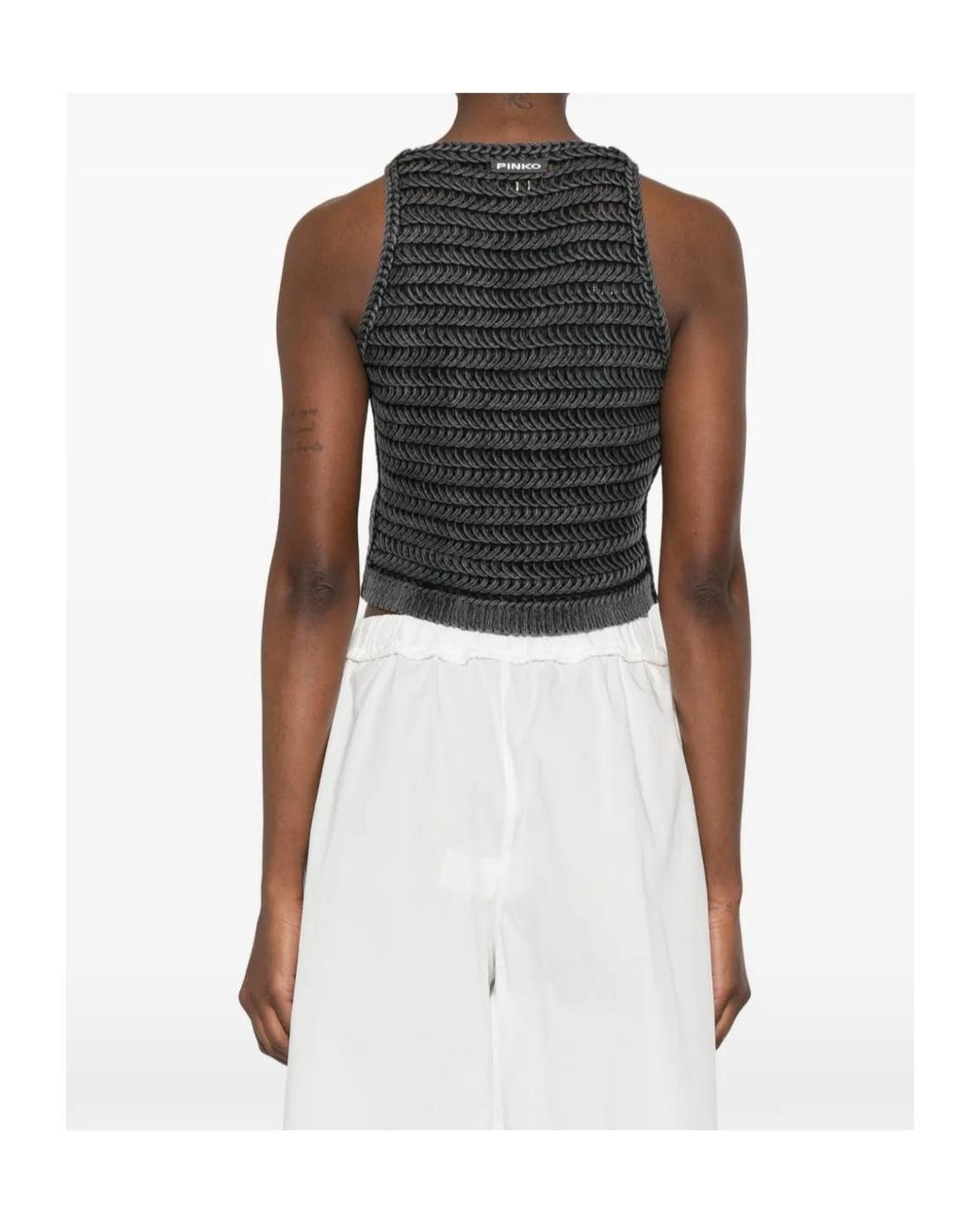 Pinko Gray Myrtus Vest