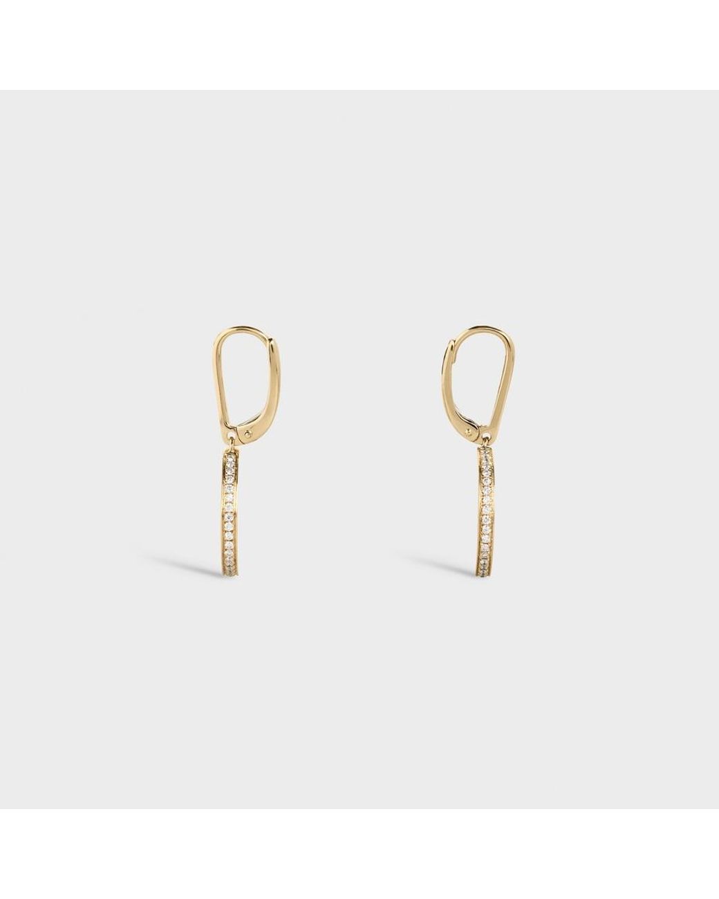 Céline Metallic Medaille Earrings