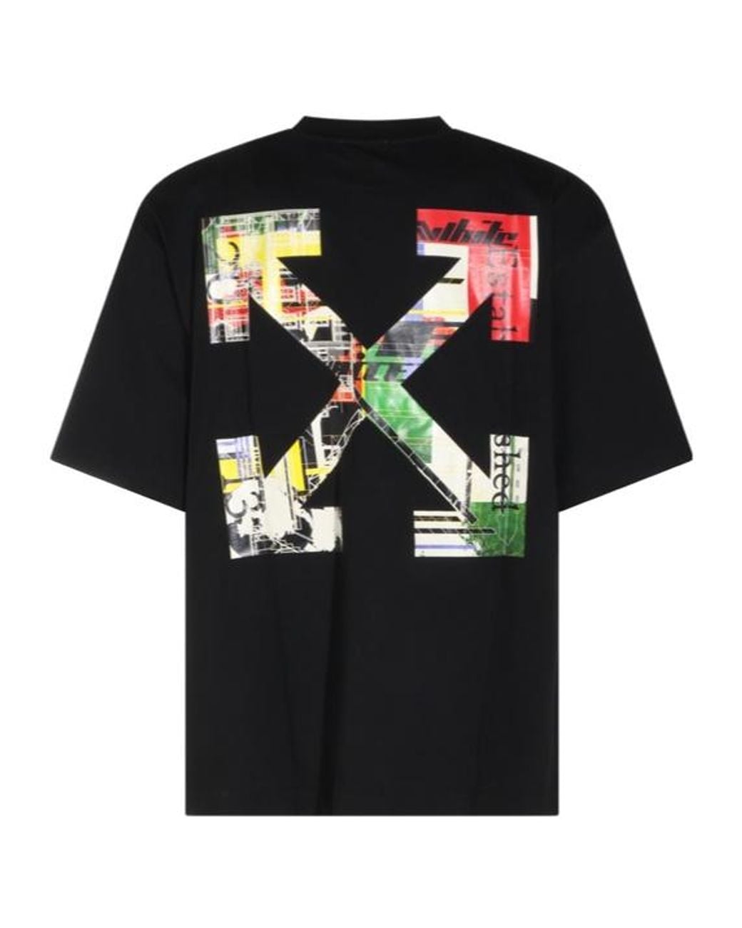Off-White c/o Virgil Abloh Black Graphic Arrow Print T-Shirt for men