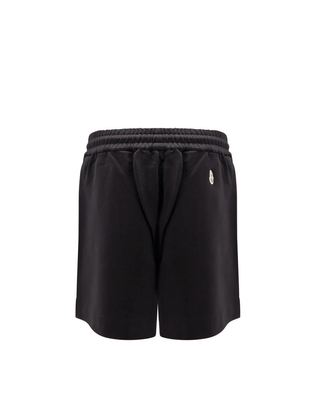 Moncler Black Cotton Track Shorts
