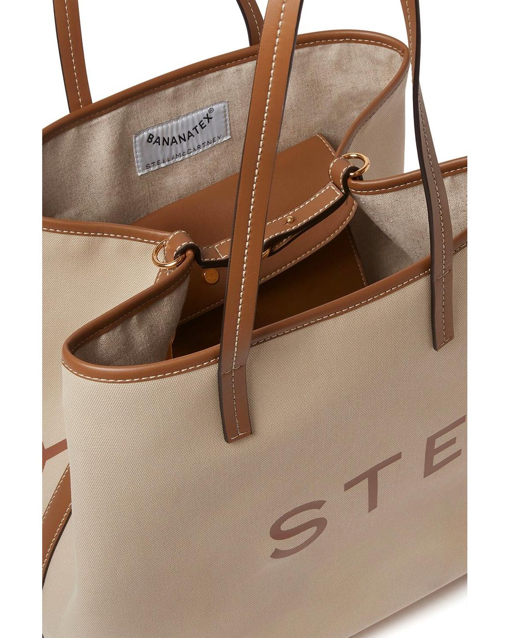 トートバッグ Stella McCartney 'SMC BananatexR' large shopping bag Stella McCartney Smc Bananatex Large Tote Bag, One Size in