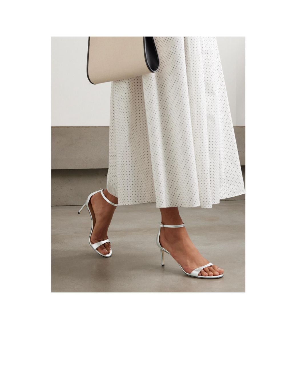 Stuart Weitzman White Leather Shoes