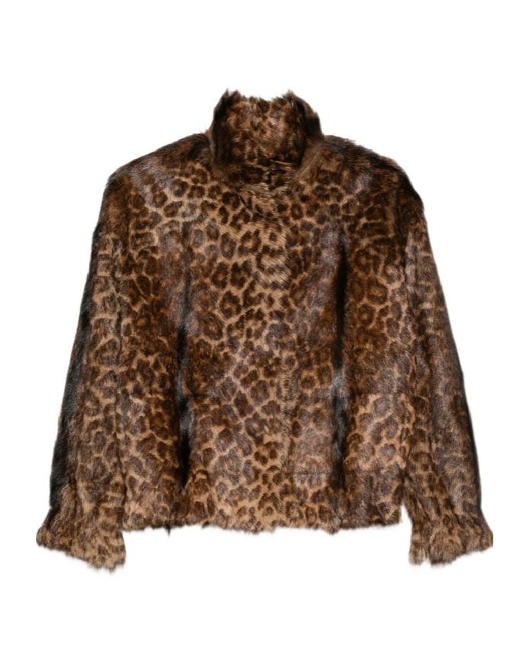Salvatore Santoro Brown Long-Sleeve Leopard Print Jacket