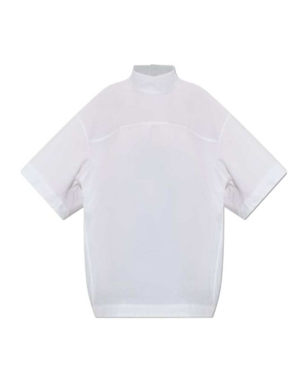 AMI White High Neck T-Shirt
