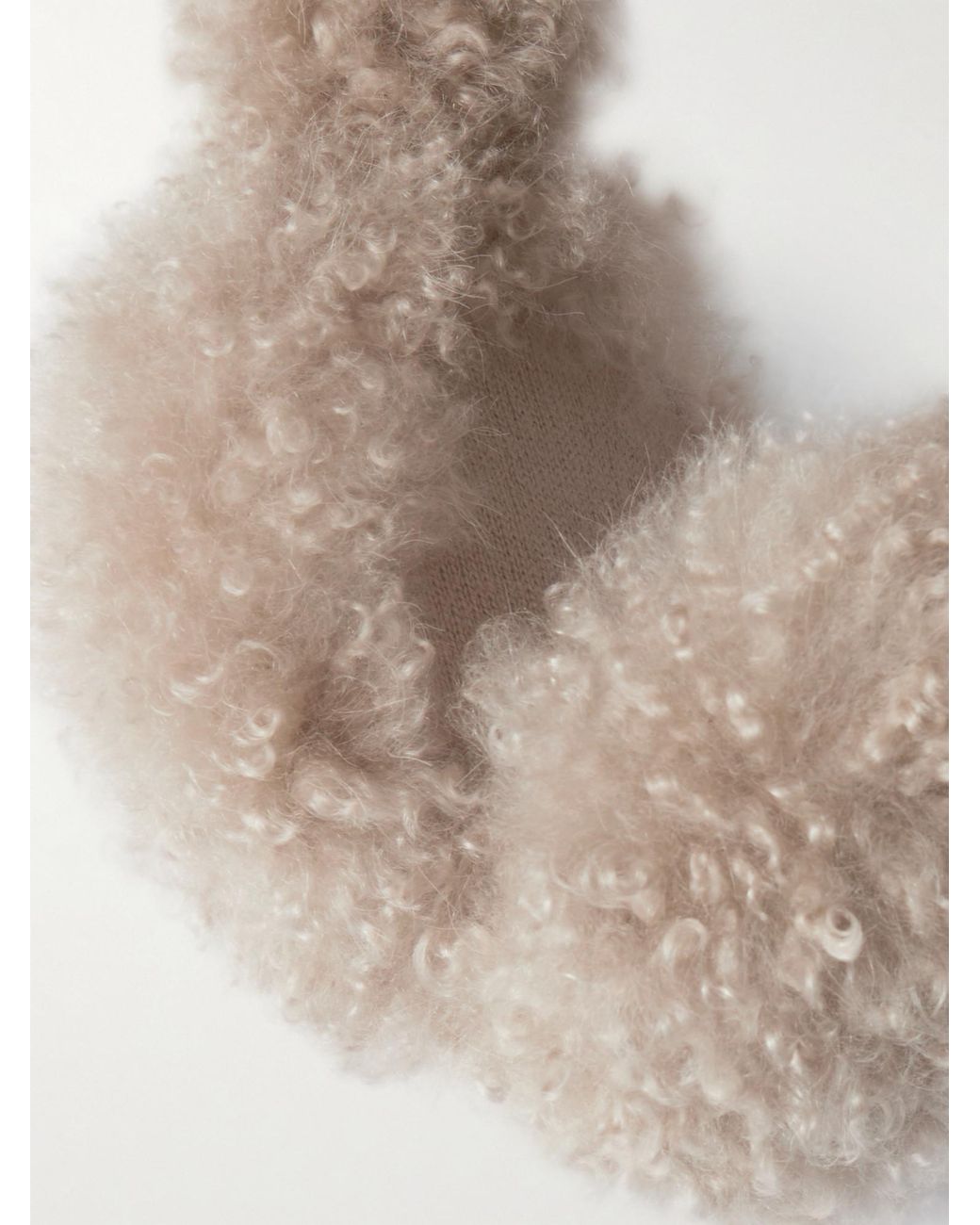Yves Salomon Metallic Lamb-Shearling Earmuffs