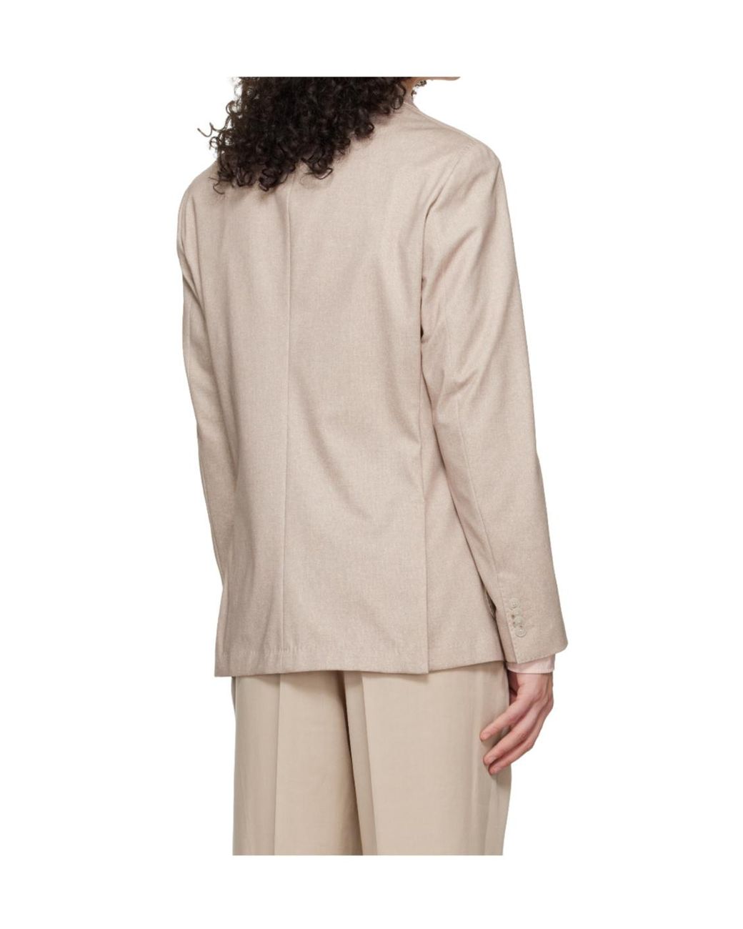 Boss Natural Single-Breasted Suit Jacket for men
