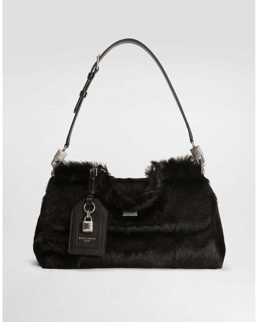 Dolce & Gabbana Black My Sicily Top-Handle Tote Bag