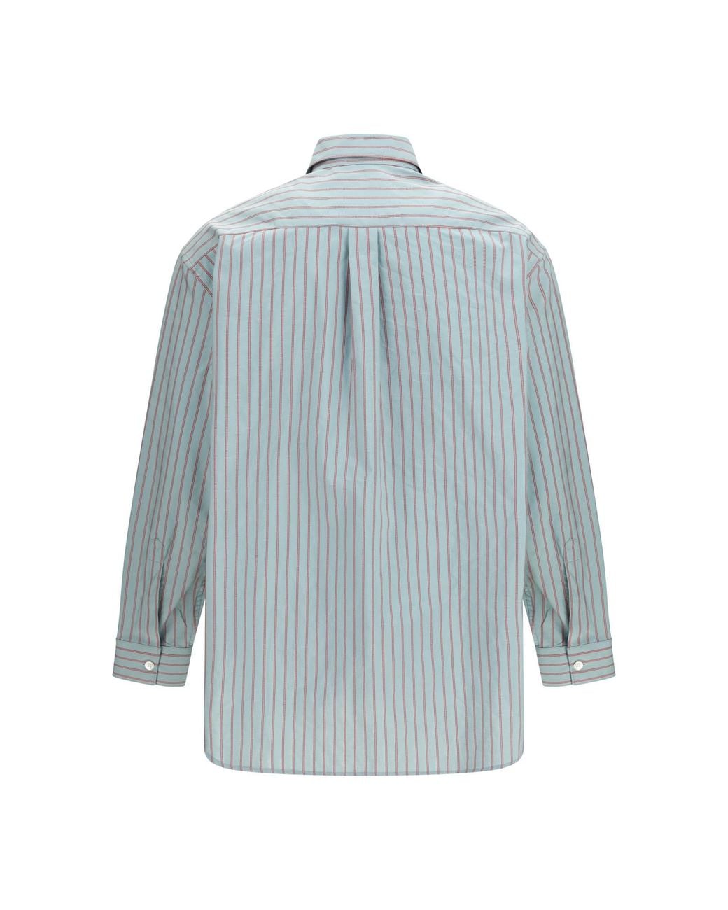 NAMACHEKO Blue Colt Oversized Striped Shirt for men