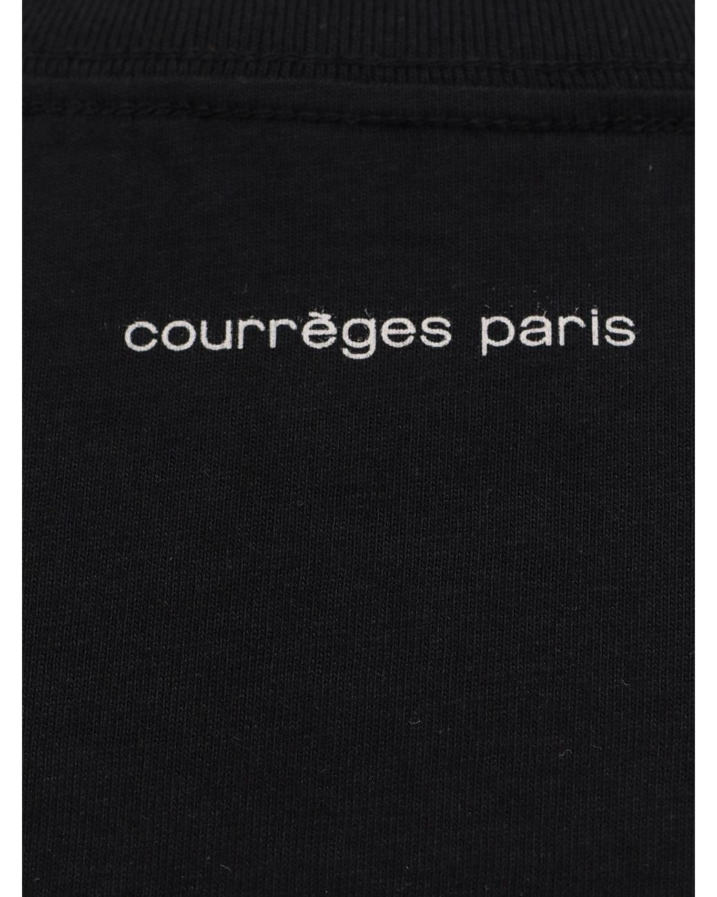 Courreges Black Courrèges Ac Straight Printed T-Shirt for men