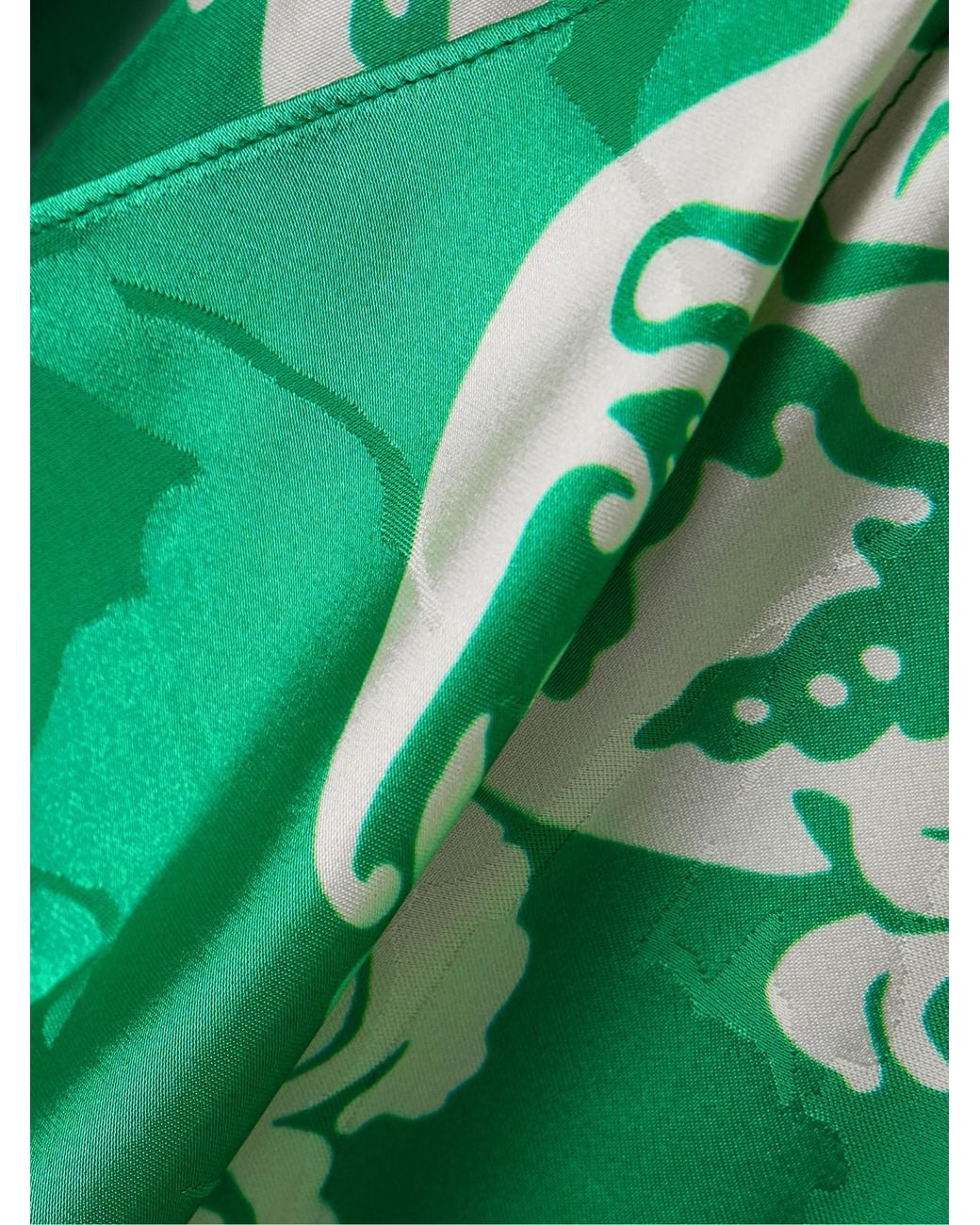 Etro Green Satin Dress