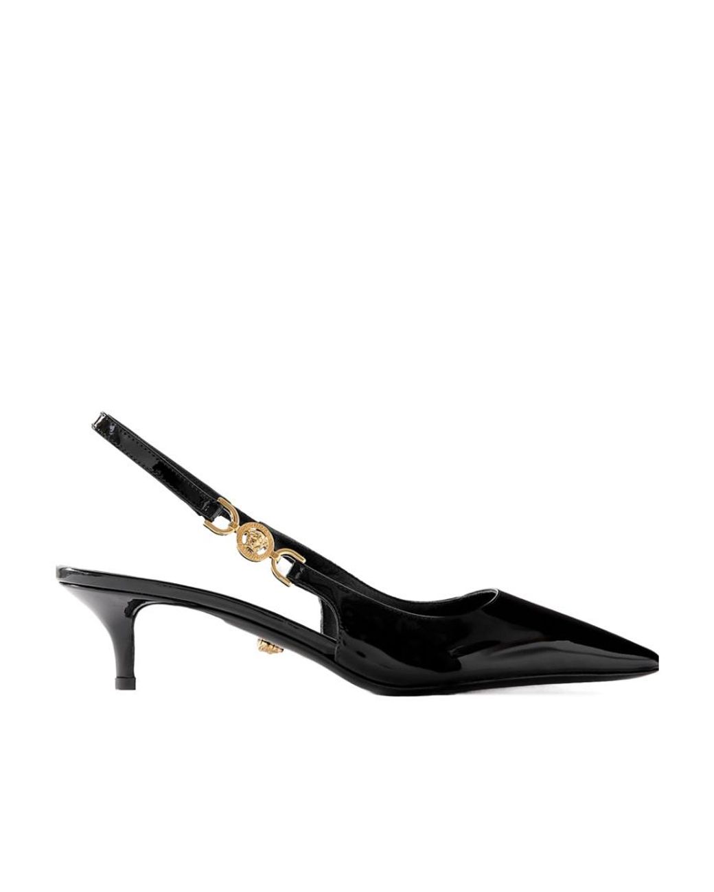 Versace Black Medusa '95 Slingback Pumps