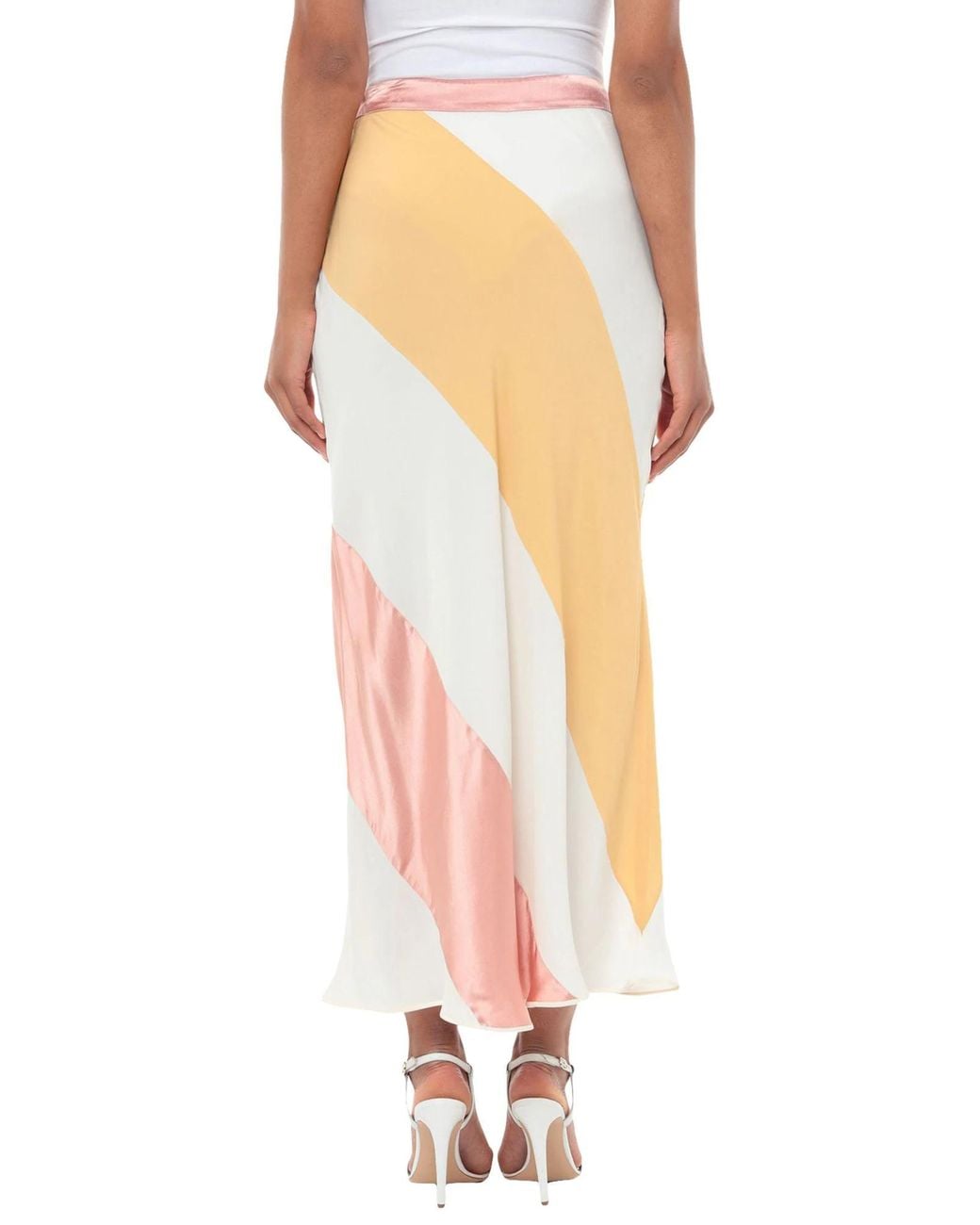 Marni Pink Apricot Maxi Skirt Acetate, Silk, Viscose