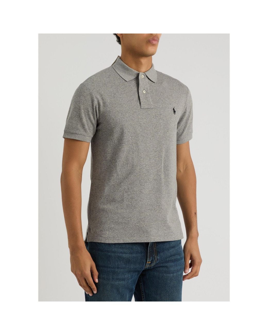 Polo Ralph Lauren Gray Short-Sleeved Polo Shirt for men