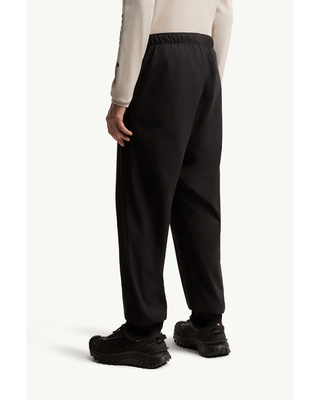 Moncler Black Ripstop Elastic-Waist Track Pants for men