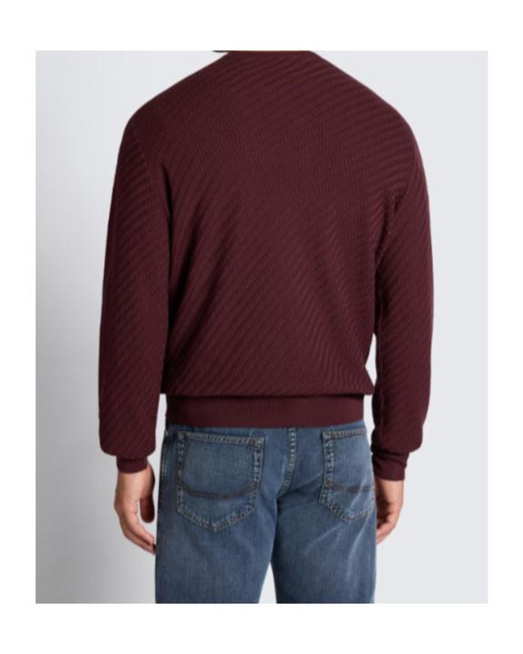 Brioni Purple Long-Sleeved Crewneck Jumper for men