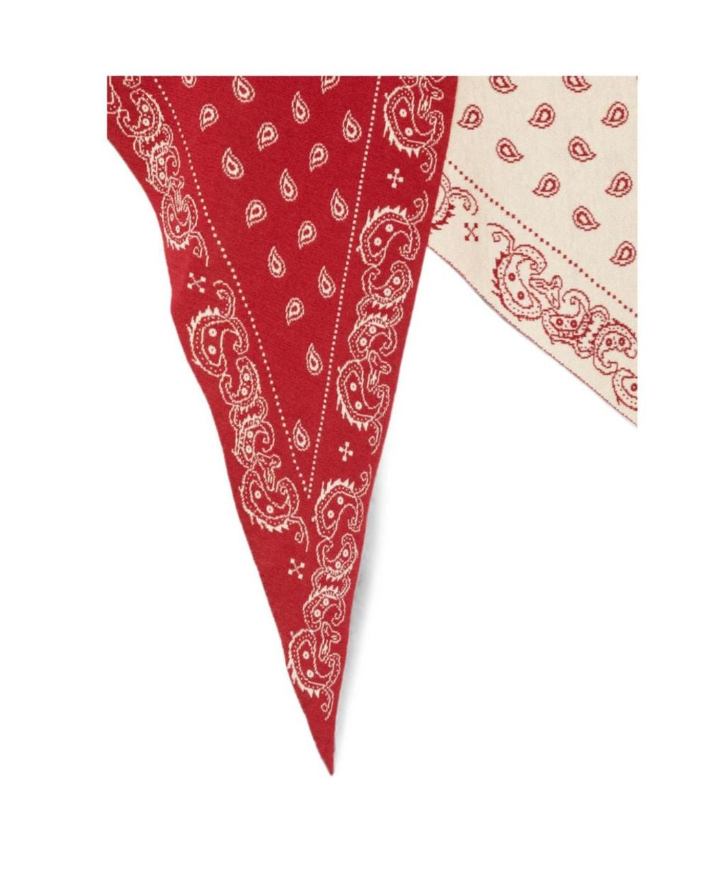 Guest In Residence Red Triangular Scarf for men