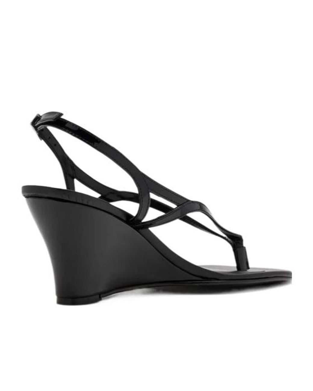 GIMAGUAS Black Sandal Wedges