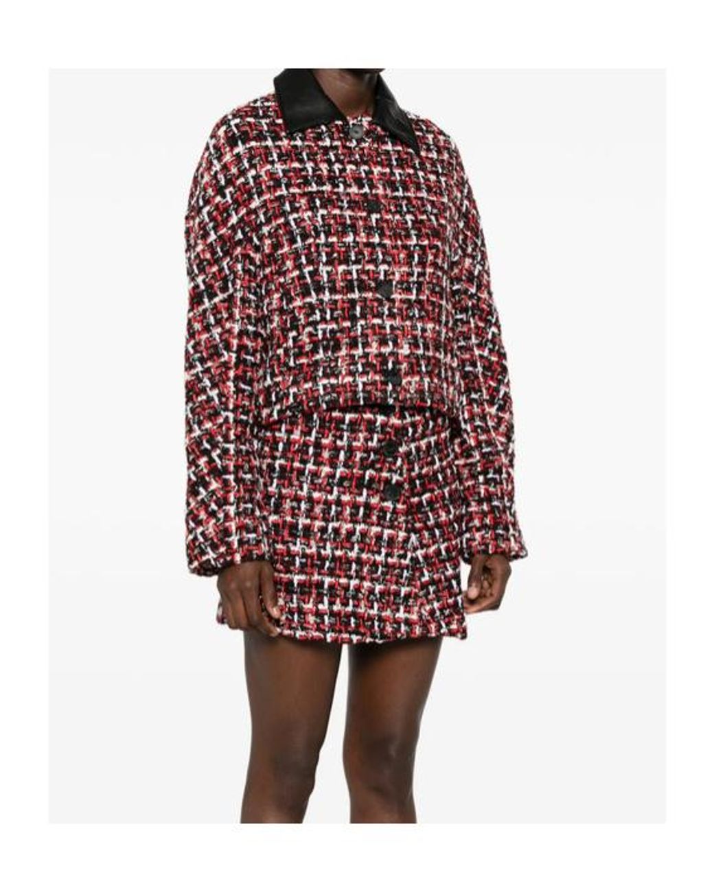 IRO Red Button-Down Casual Jacket