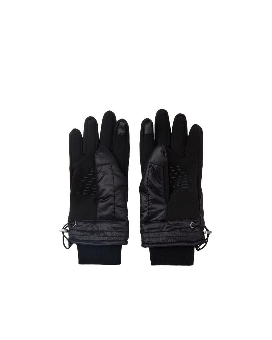 Mackage Black Logo Labeling Gloves for men