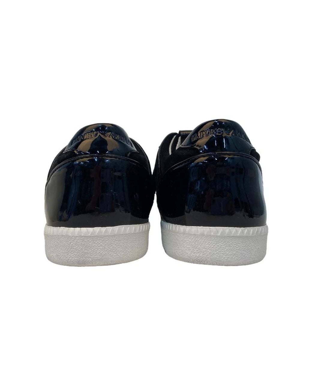 Emporio Armani Black Logo Detail Casual Sneakers for men