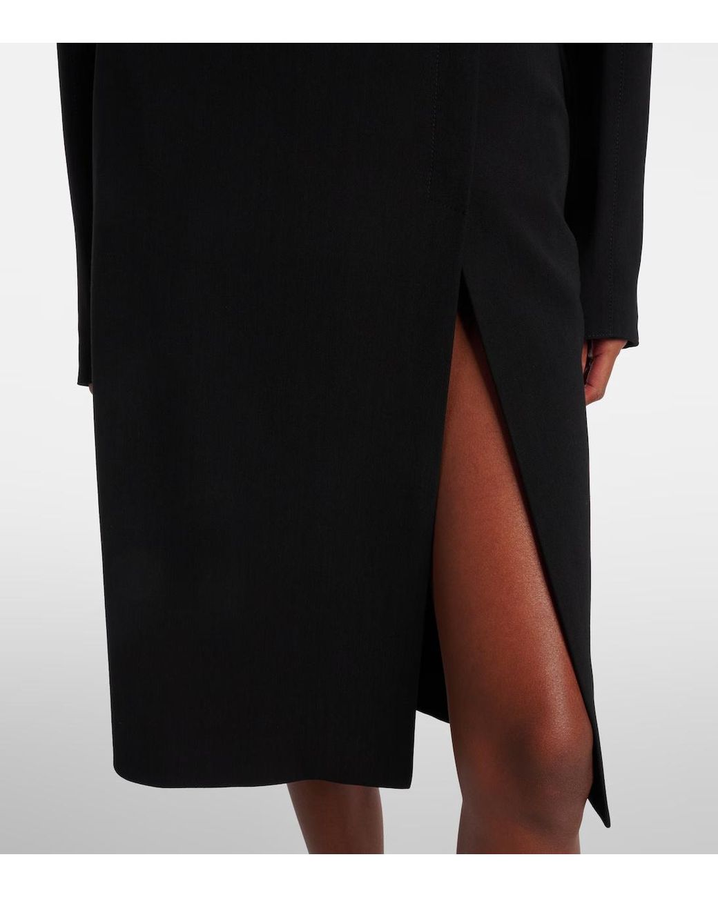 Mugler Black Re/Edit High-Rise Wrap Skirt