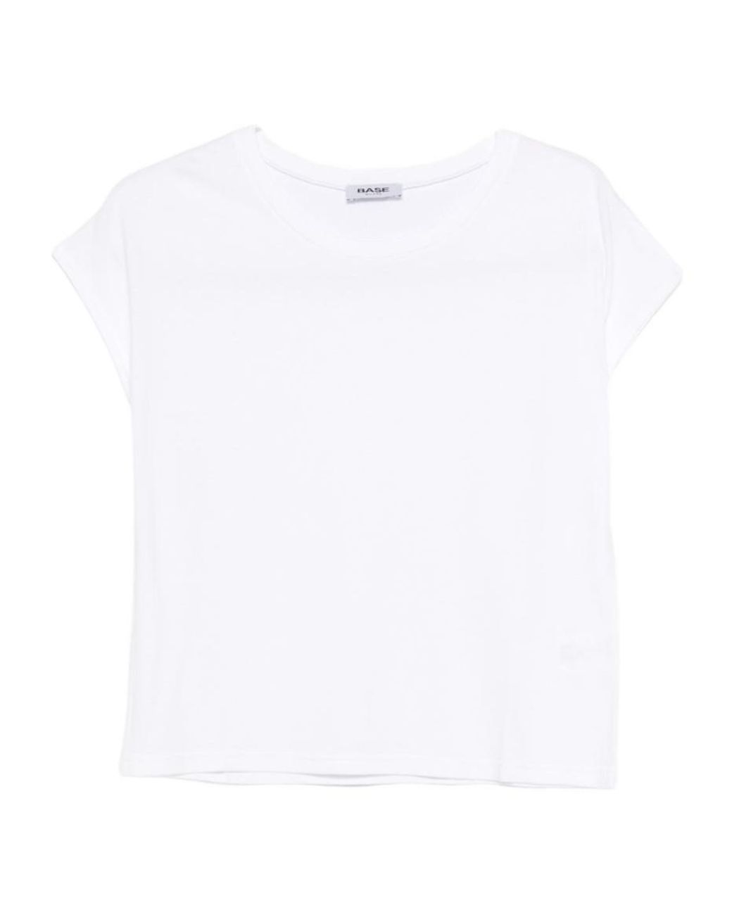 Baserange White Crew-Neck T-Shirt