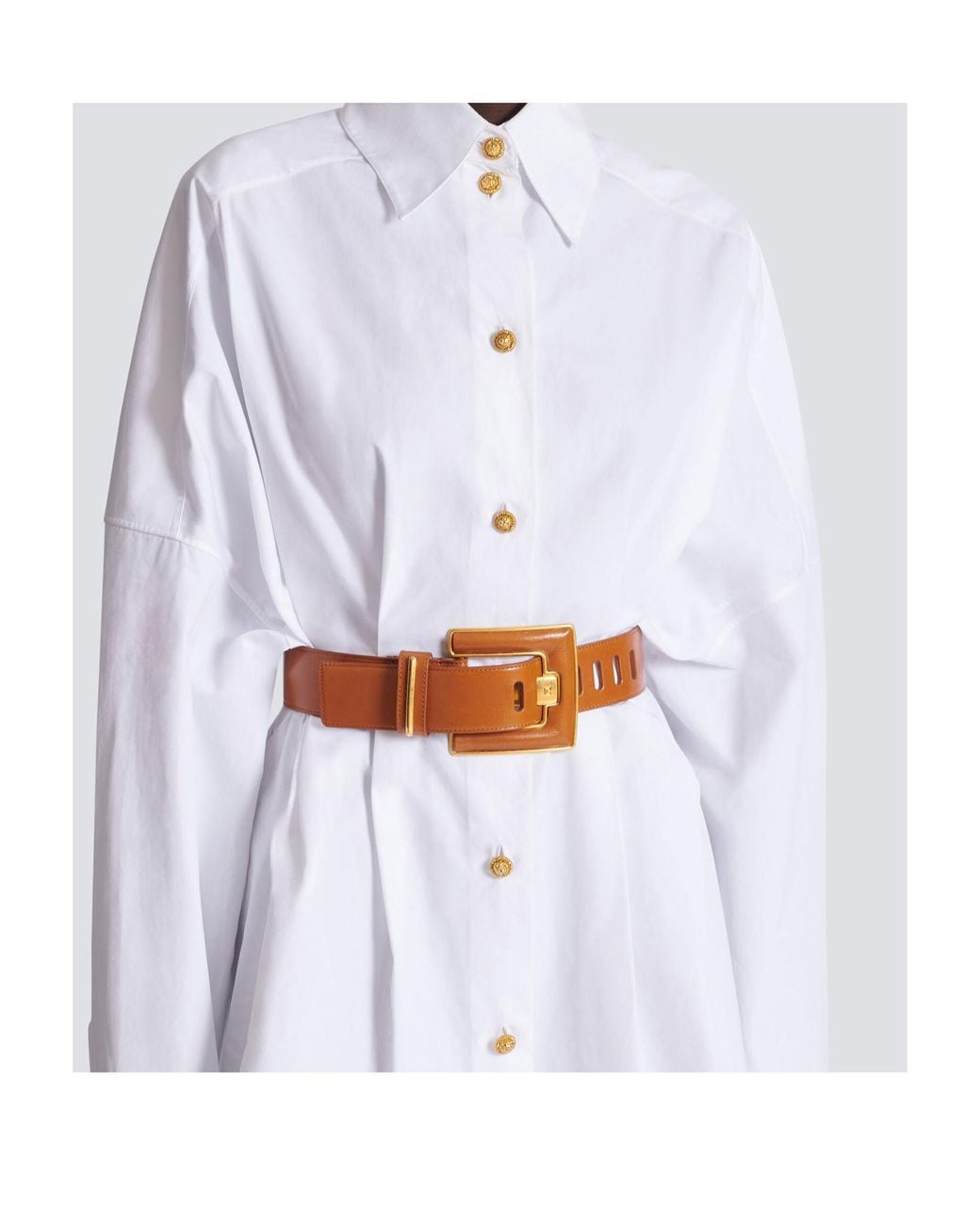 Balmain Brown Anthem Belt