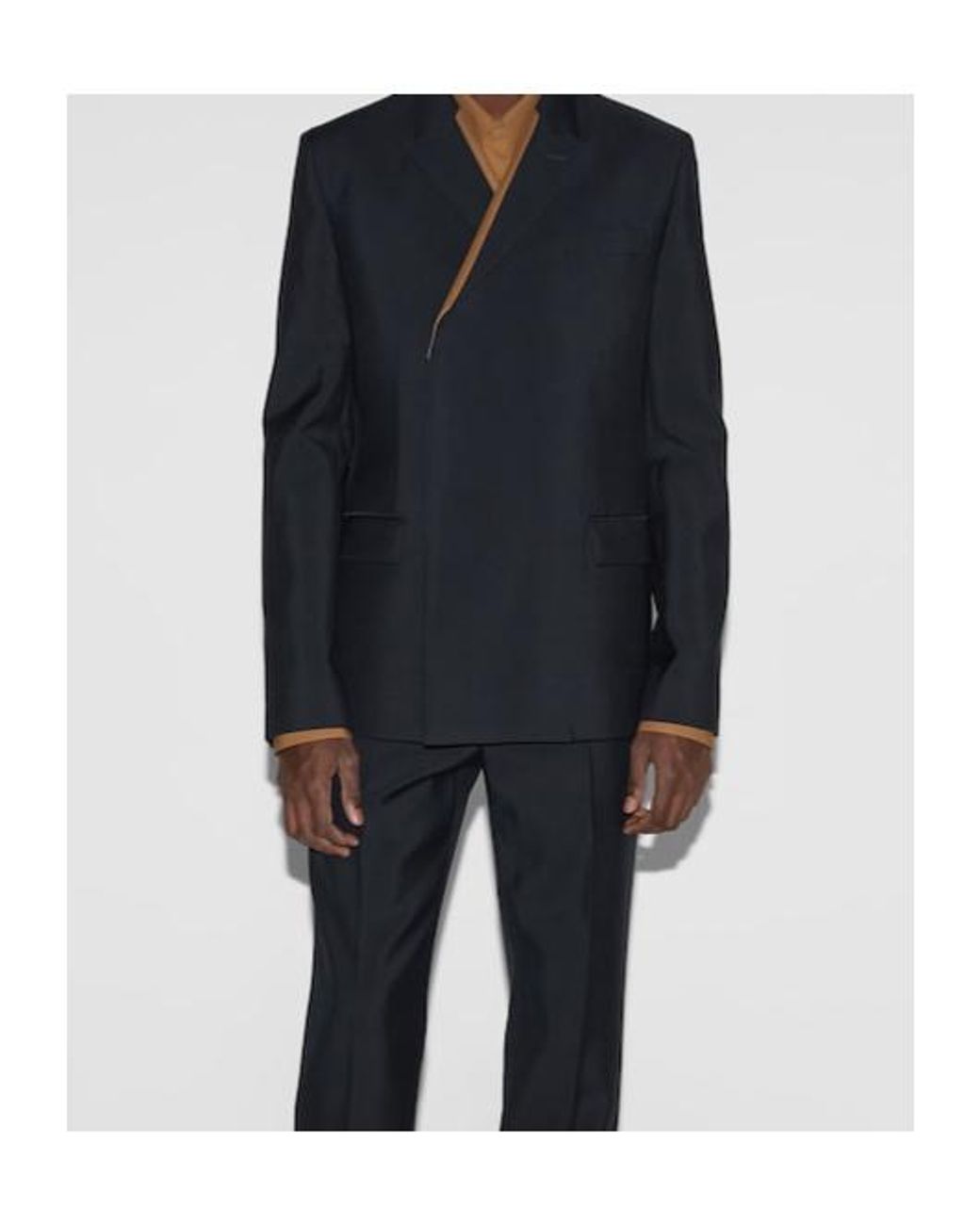 Gucci Blue Contrasting Profile Blazer for men