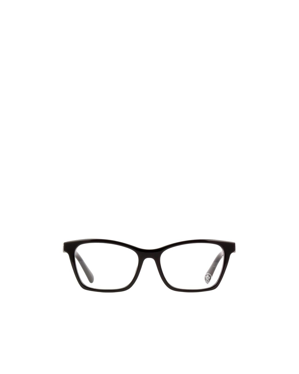 Moncler White Eyewear Rectangle Frame Glasses