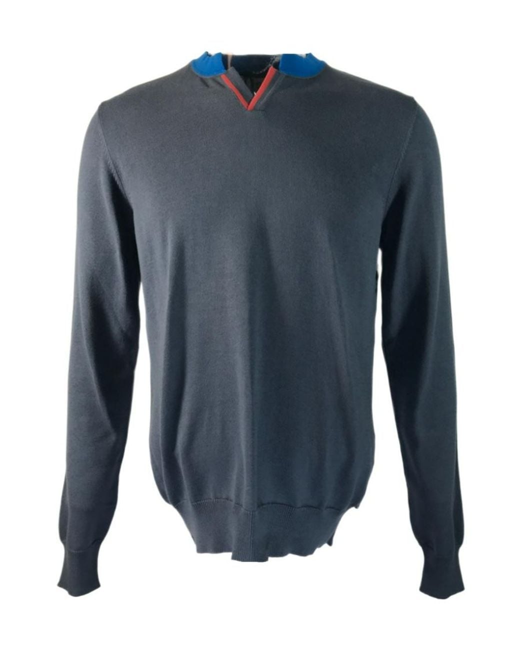 Armani Collezioni Blue Logo Sweater for men