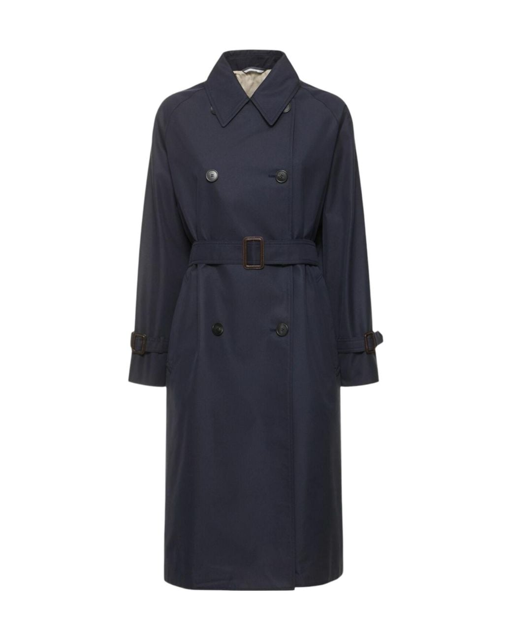 Weekend by Maxmara Blue Ghia Belted Gabardine Trench Coat