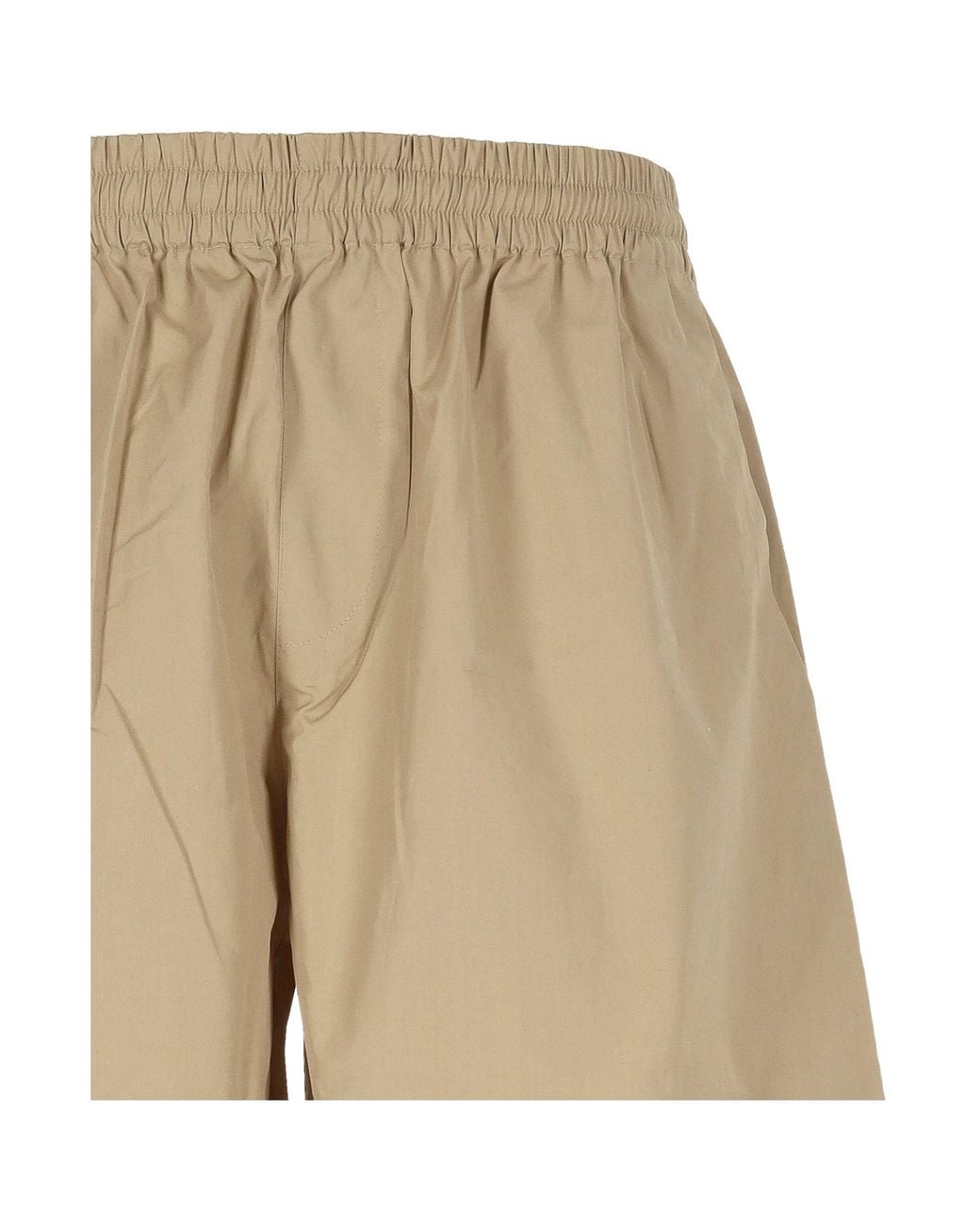A.P.C. Natural Pleated Elastic-Waist Shorts for men