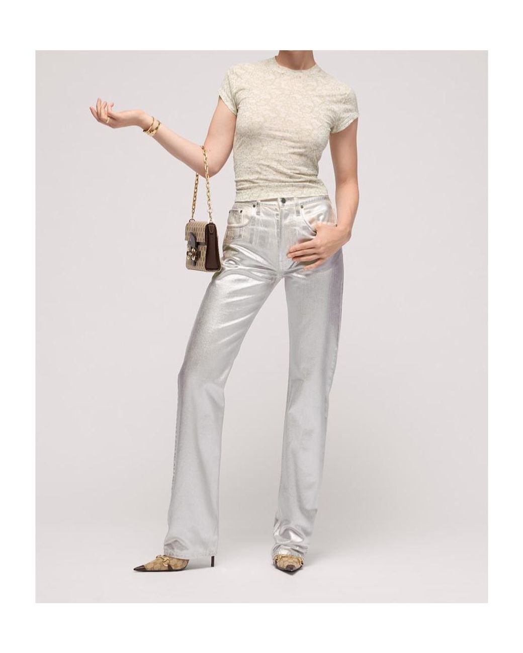 Gucci White Printed T-Shirt
