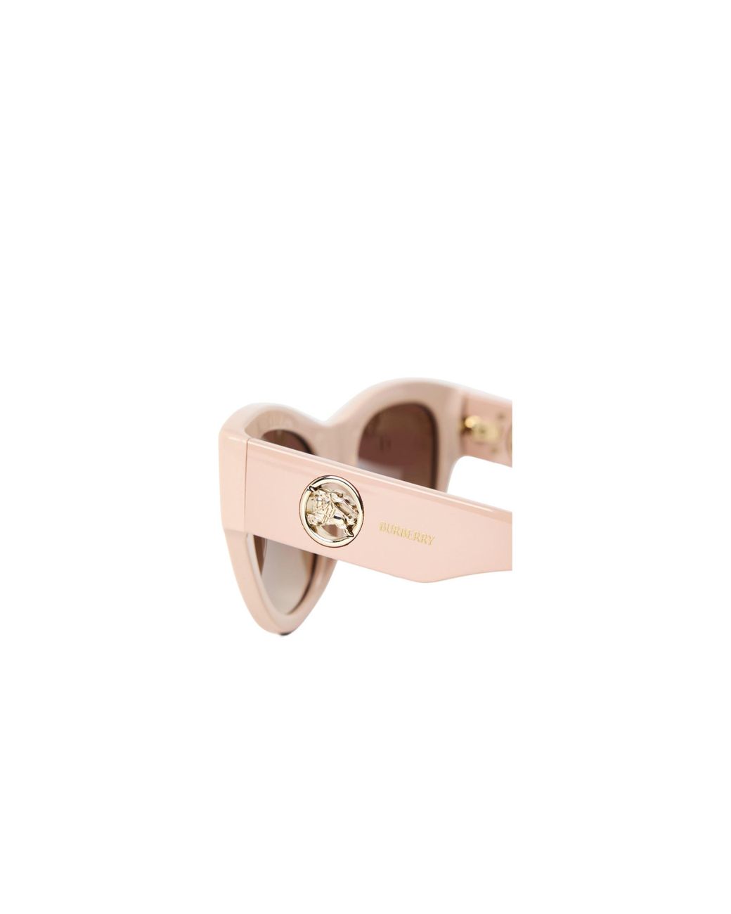 Burberry White Cat's Eye Gradient Tea Lens Sunglasses
