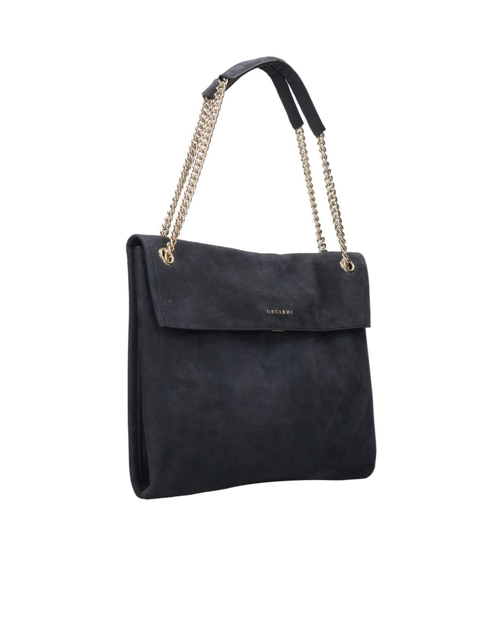 Orciani Black Dual-Handle Shoulder Bag