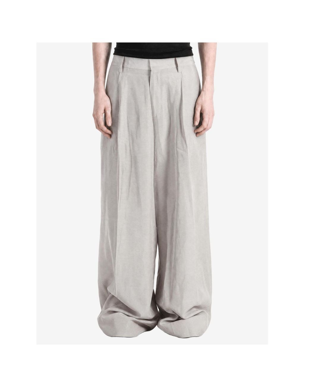 ERL Gray Casual Trousers With Belt Loops for men