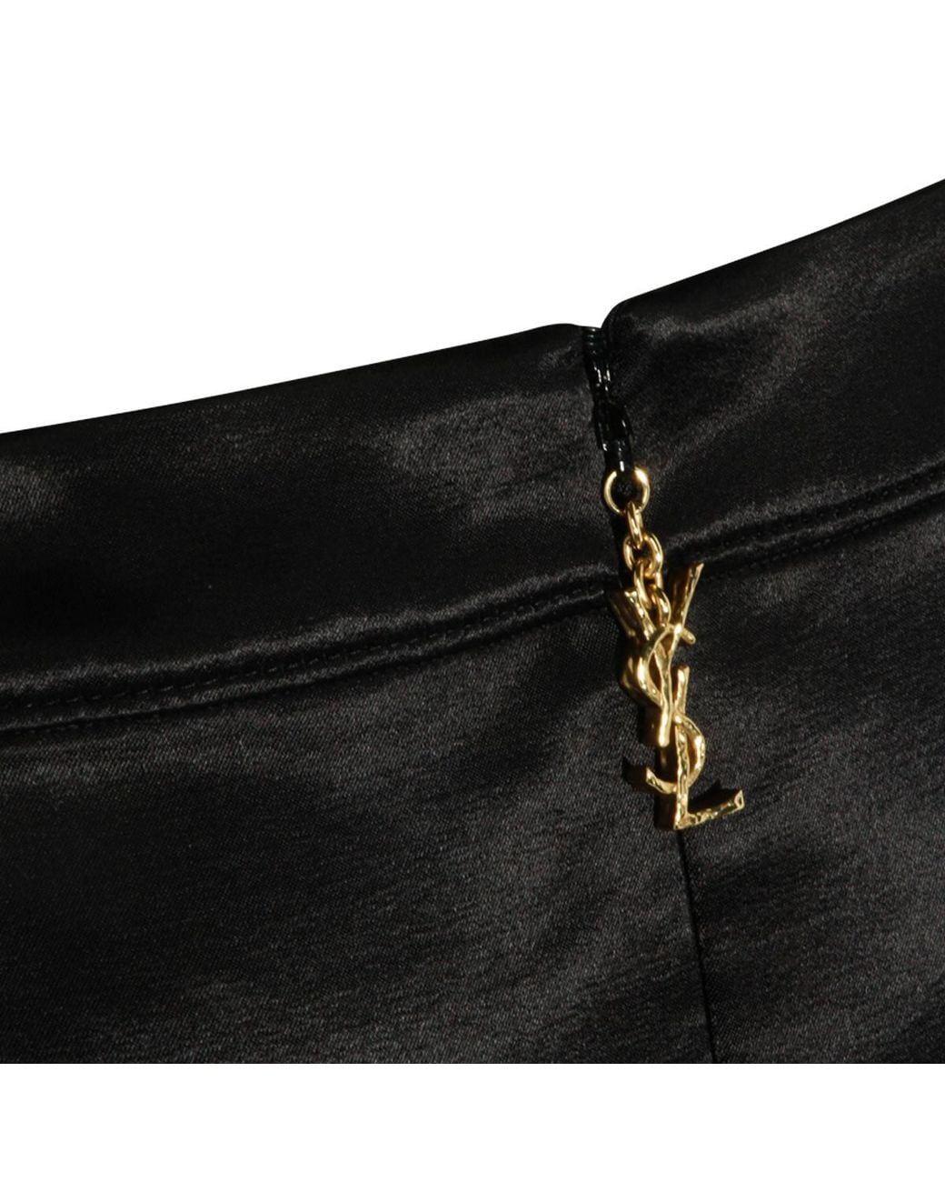 Saint Laurent Black Cassandre Pencil Skirt