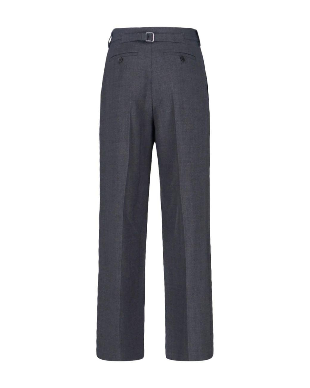 Low Classic Blue Pleated Tailored Trousers