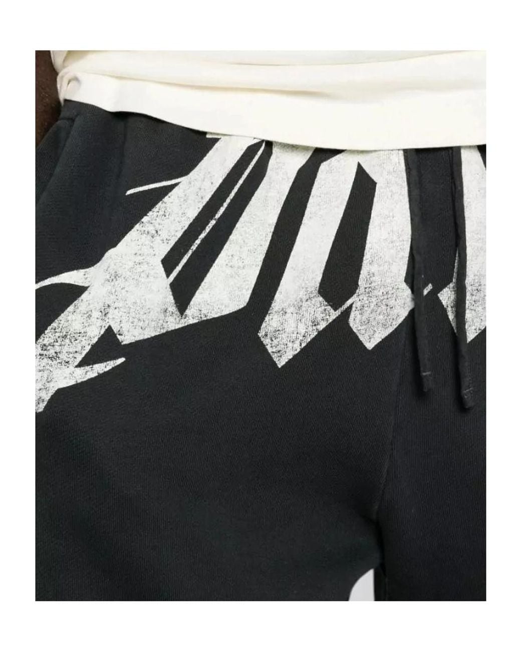 Palm Angels Black Drawstring Casual Pants for men