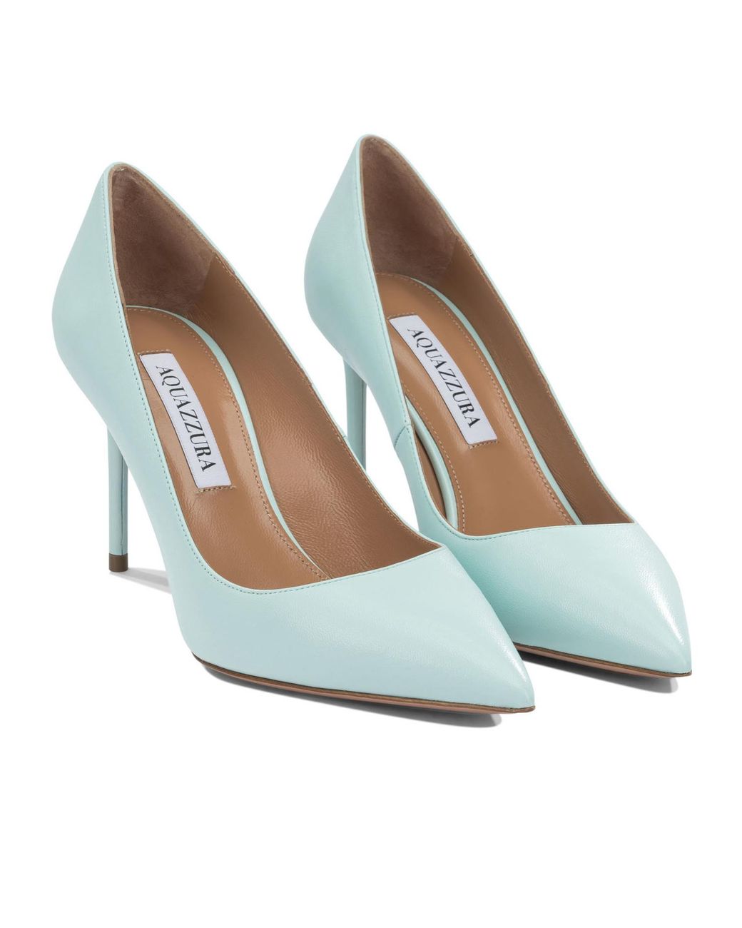 Aquazzura White Purist Pump 85 Leather Stiletto Pumps