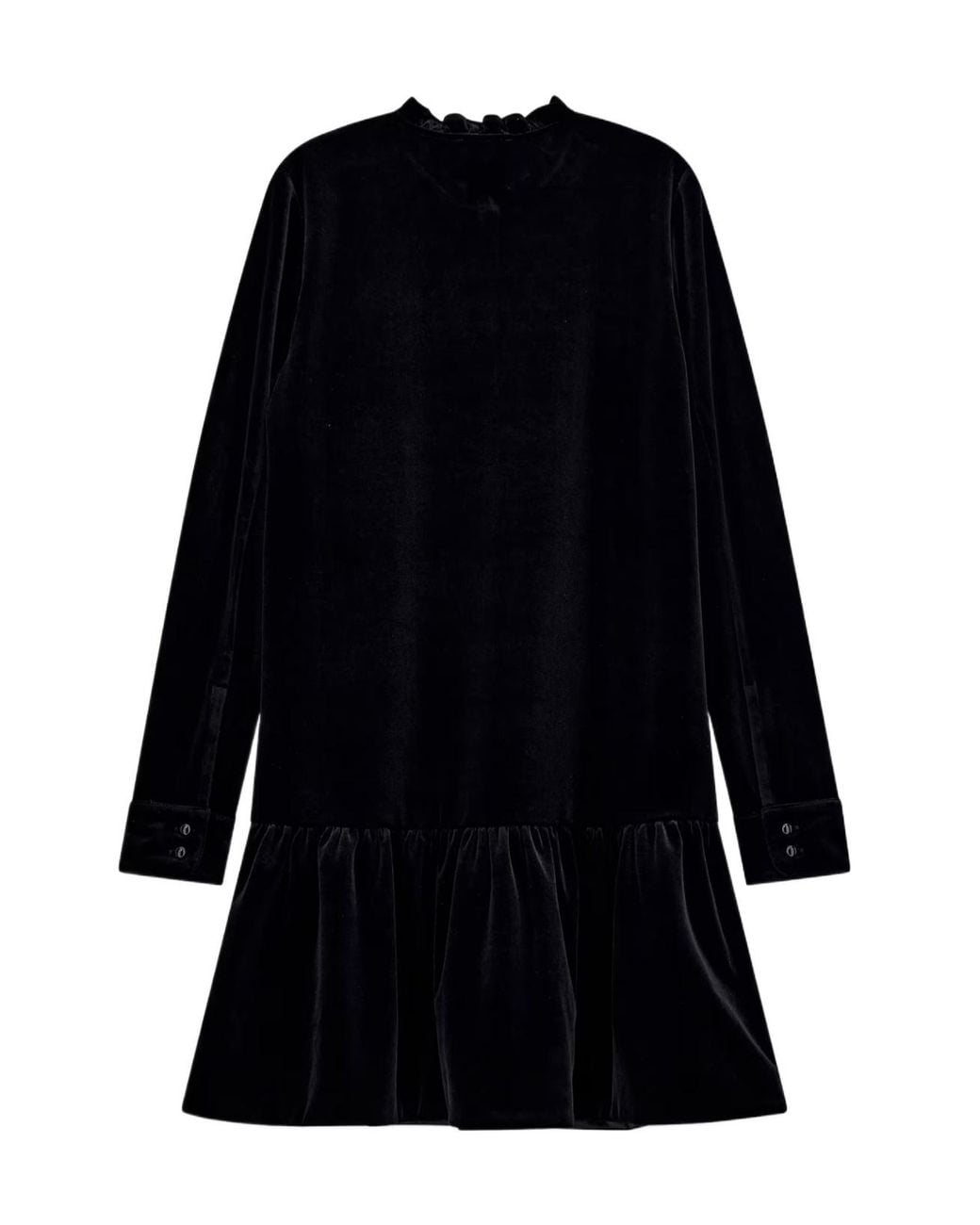 Emporio Armani Black Stretch Chenille Dress