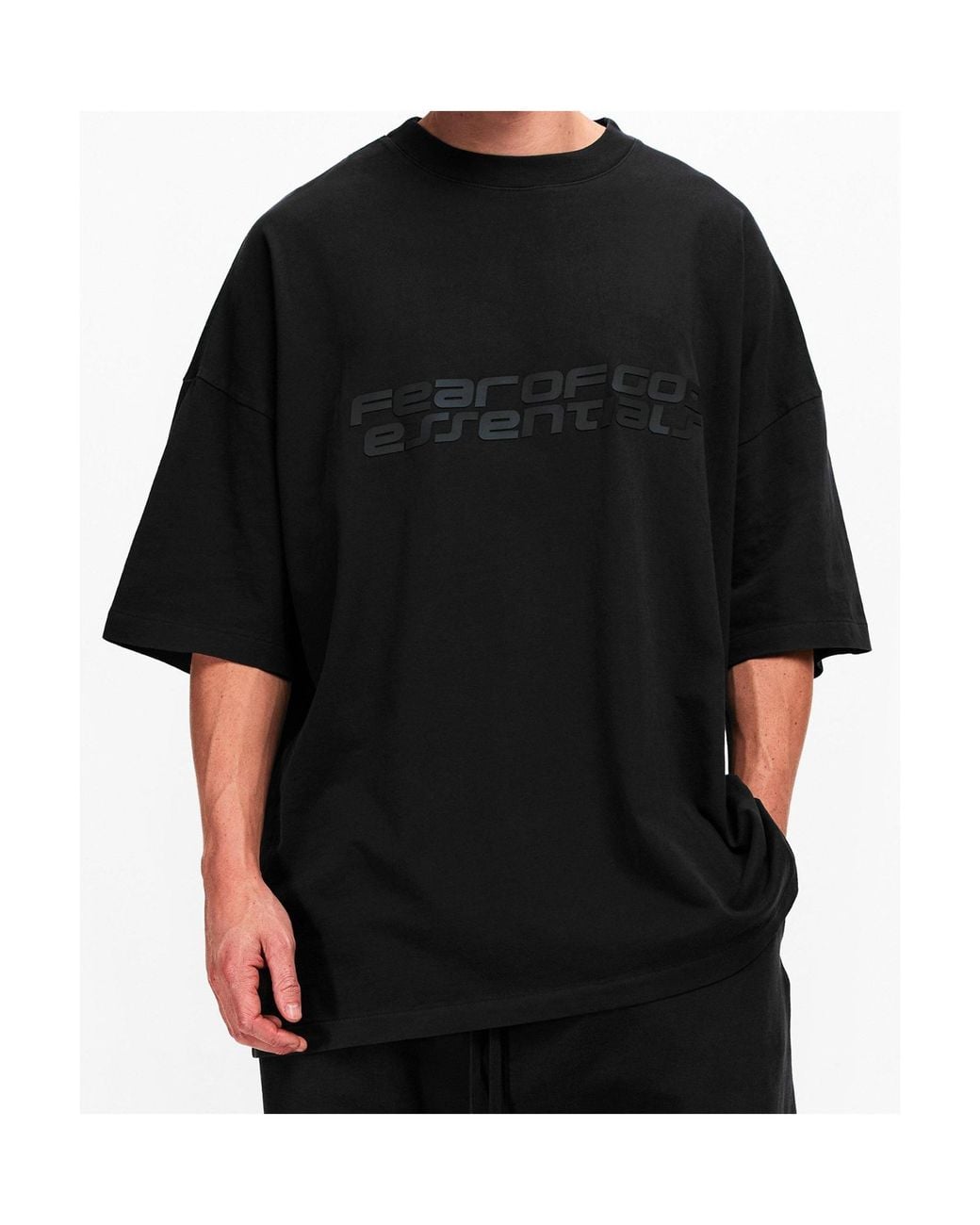 Fear Of God Black Logo T-Shirt for men