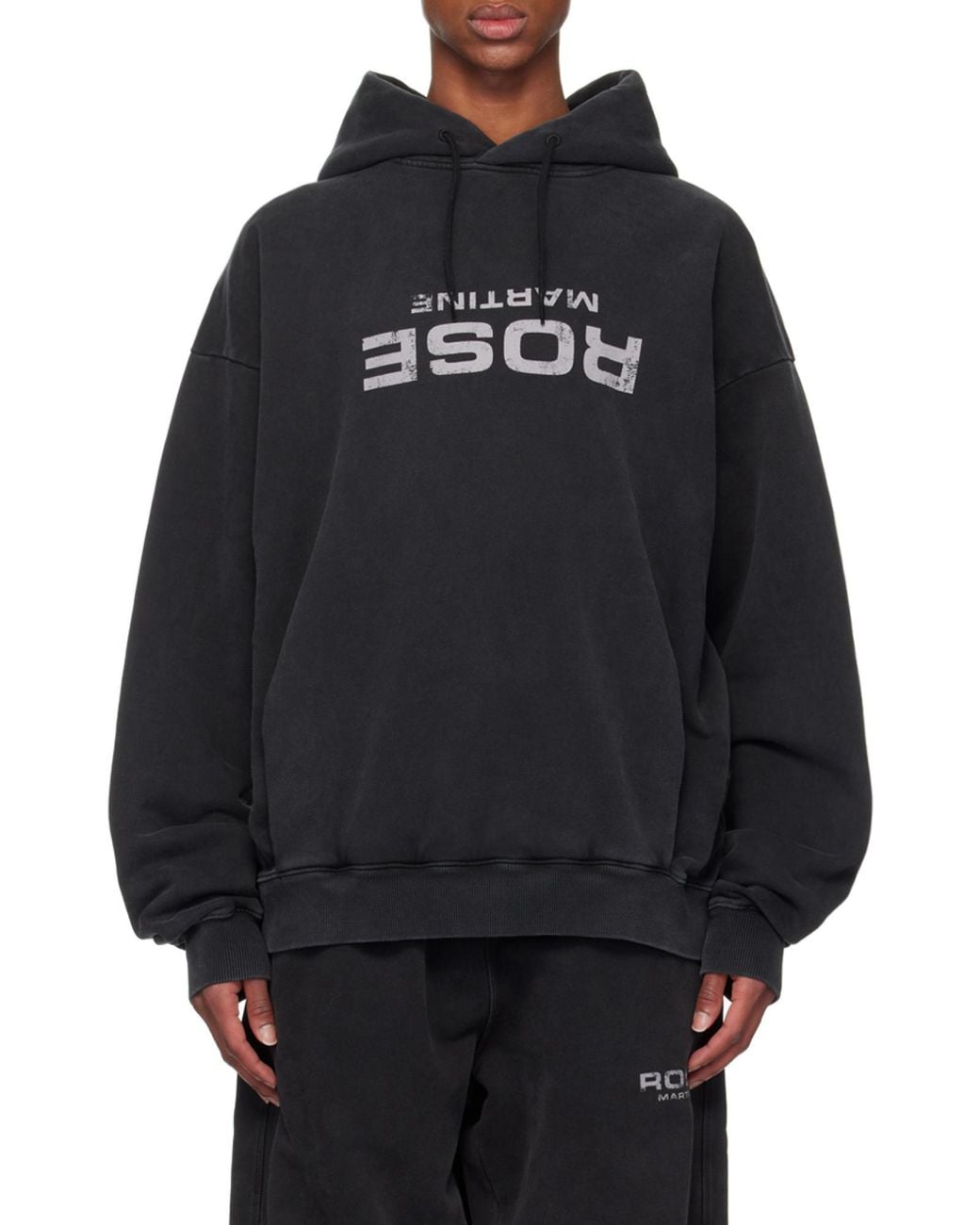 Martine Rose Blue Classic Drawstring Hoodie for men