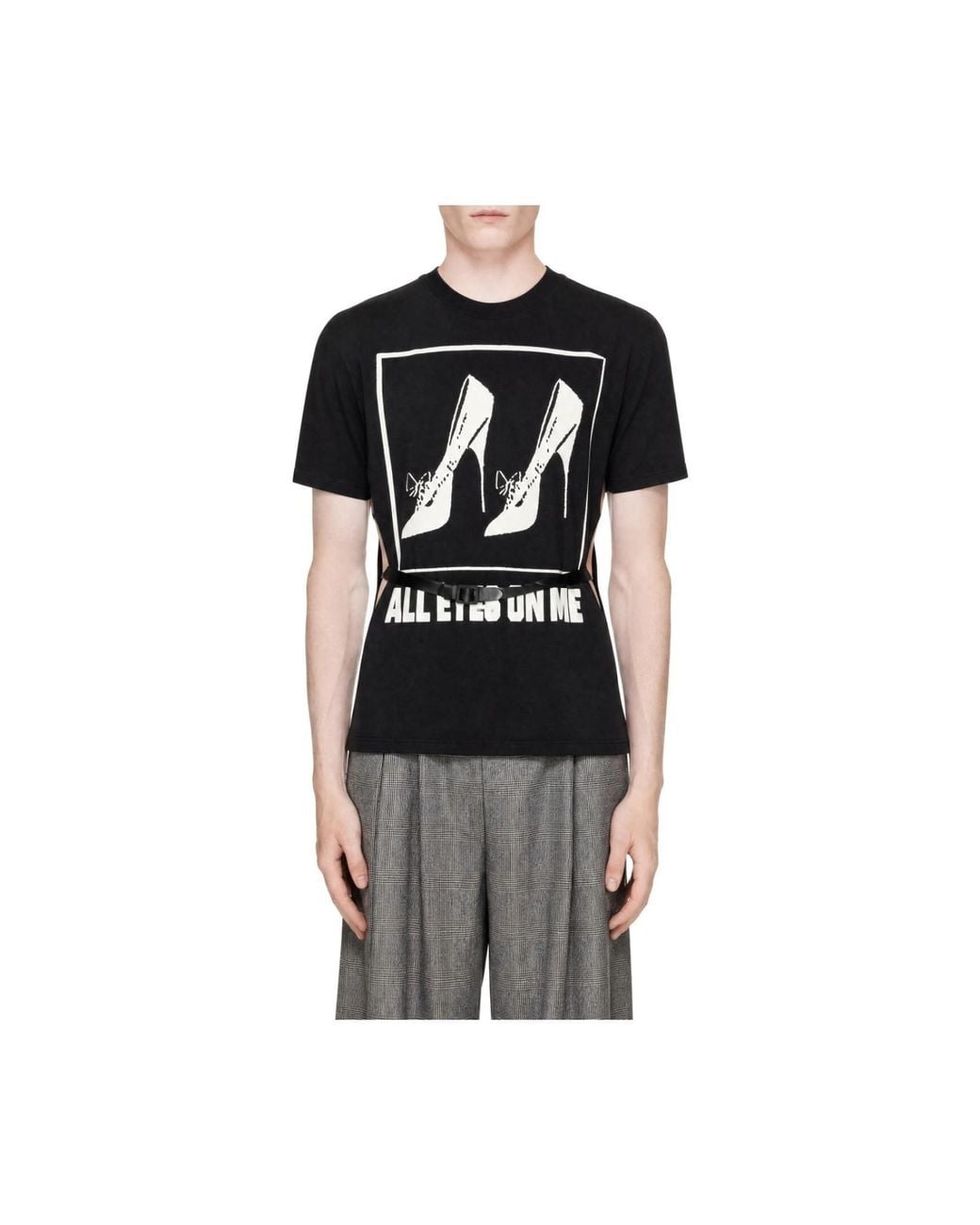 VAQUERA Black All Eyes On Me Belted T-Shirt